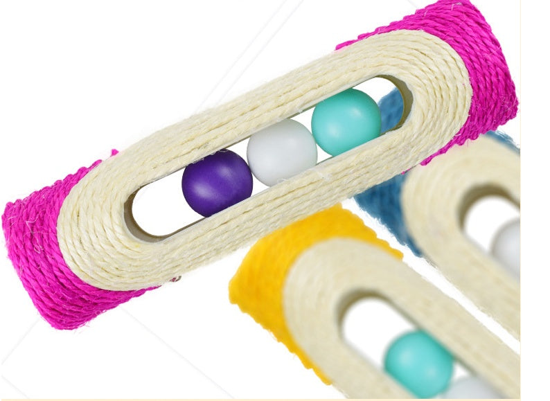 Long Sisal Drum Interactive Pet Toy Three Piece