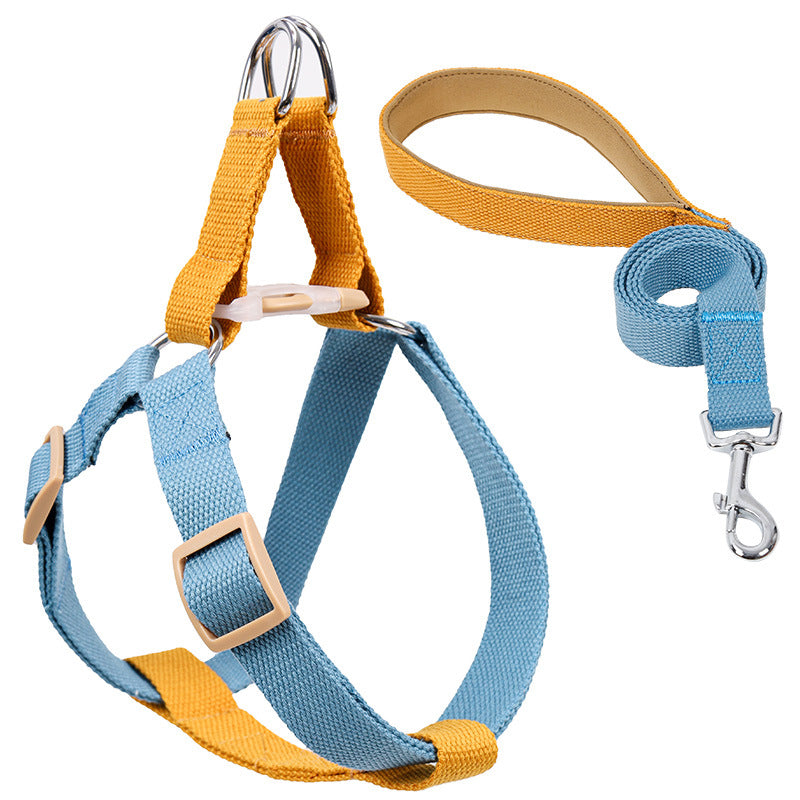 Vest Style Pet Drawstring Leash Walking Harness Strap