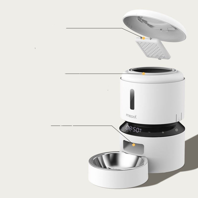 Capsule Automatic Feeding Double Bowl Pet Feeder System