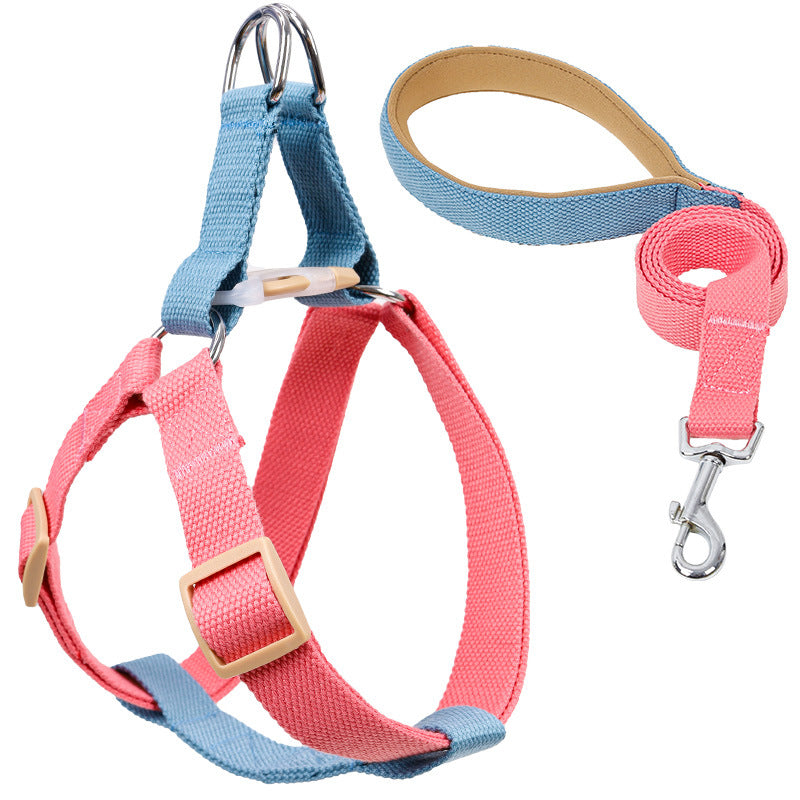 Vest Style Pet Drawstring Leash Walking Harness Strap