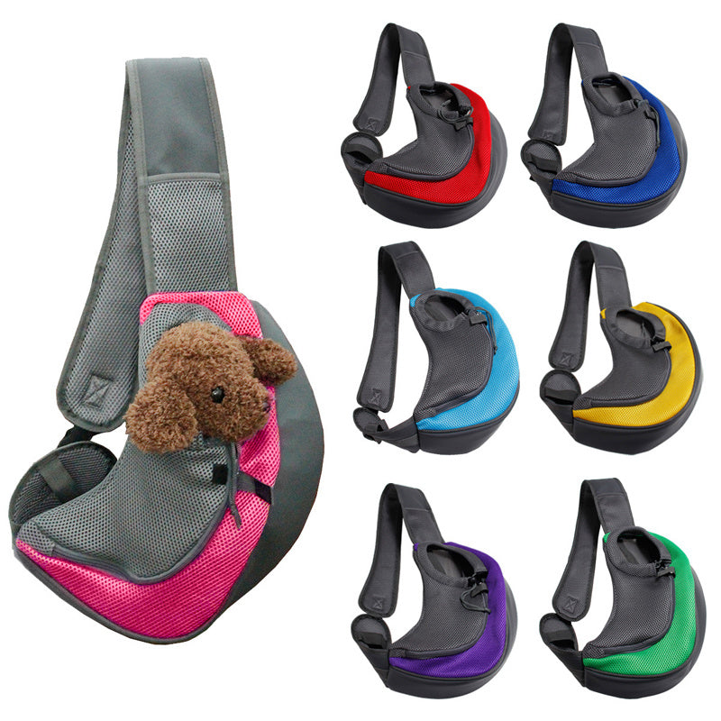 Portable Pet Carrier Mesh Shoulder Travel Bag Tote