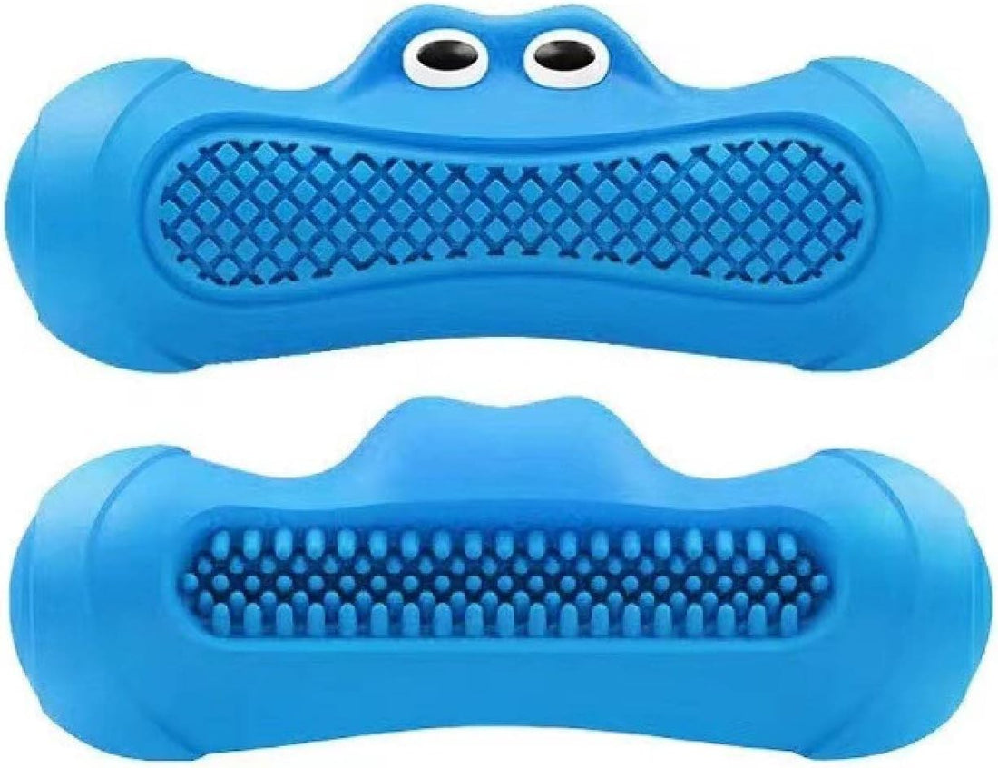 Vocal Rugby Shape Rubber Pet Chew And Teething Toy