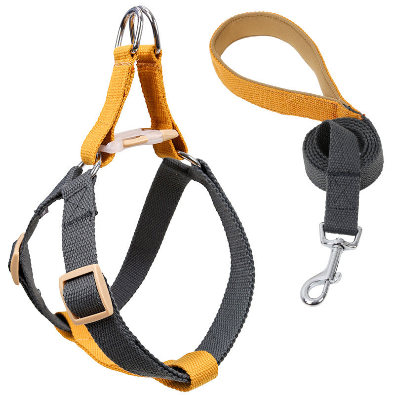 Vest Style Pet Drawstring Leash Walking Harness Strap
