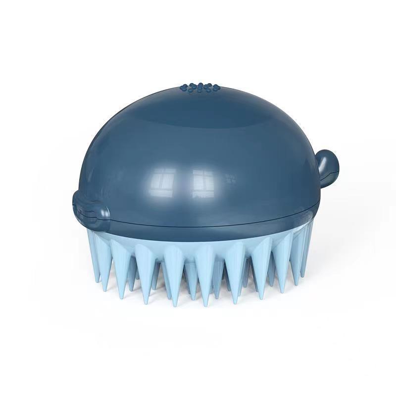Refillable Pet Bath Gel Puffer Massage Brush Tool