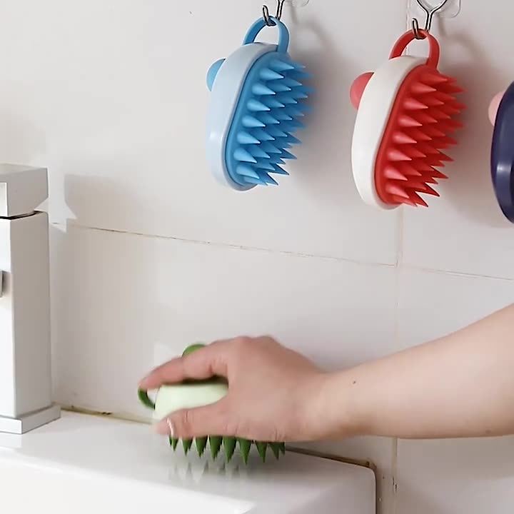 Soft Gel Shampoo Massage Bath Brush Pet Cleaning Tool