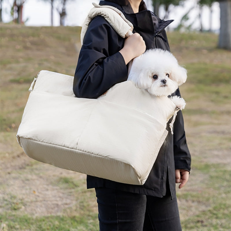Portable Pet Car Seat Carrier With Safety Leash Travel Bag