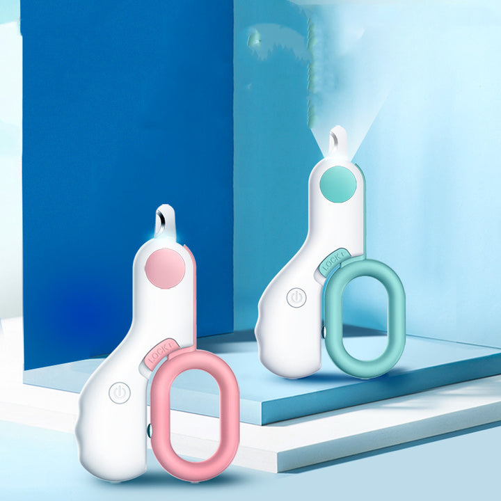 LED Pet Nail Trimmer Illuminated Mini Grooming Tool