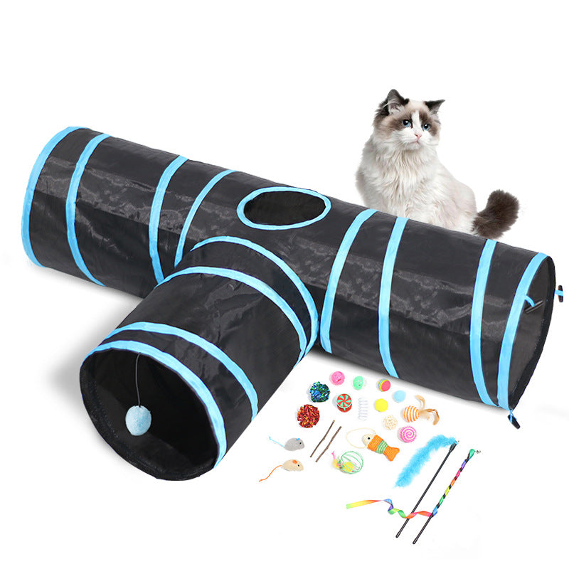 Foldable Climbing Path Pet Tunnel Interactive Toy