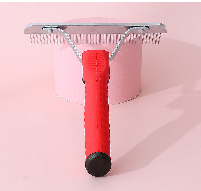 Extra Large Pet Rake Comb Deshedding Grooming Brush Tool