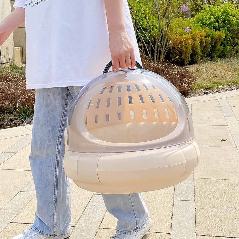 Pet Space Capsule Carrier Panoramic View Cushion Travel Bag