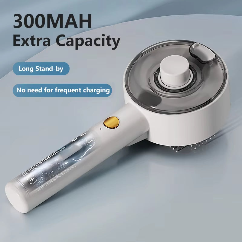 Electric Steam Pet Grooming Brush 3-In-1 Spray Massage Tool