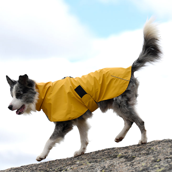 Waterproof Windproof Pet Shell Raincoat Jacket Safety Wear